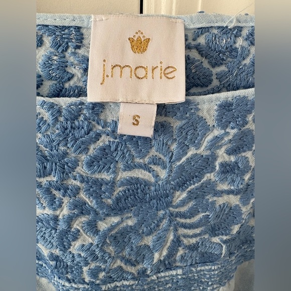 J. Marie Linen Embroidered Boho Dress - Picture 3 of 11